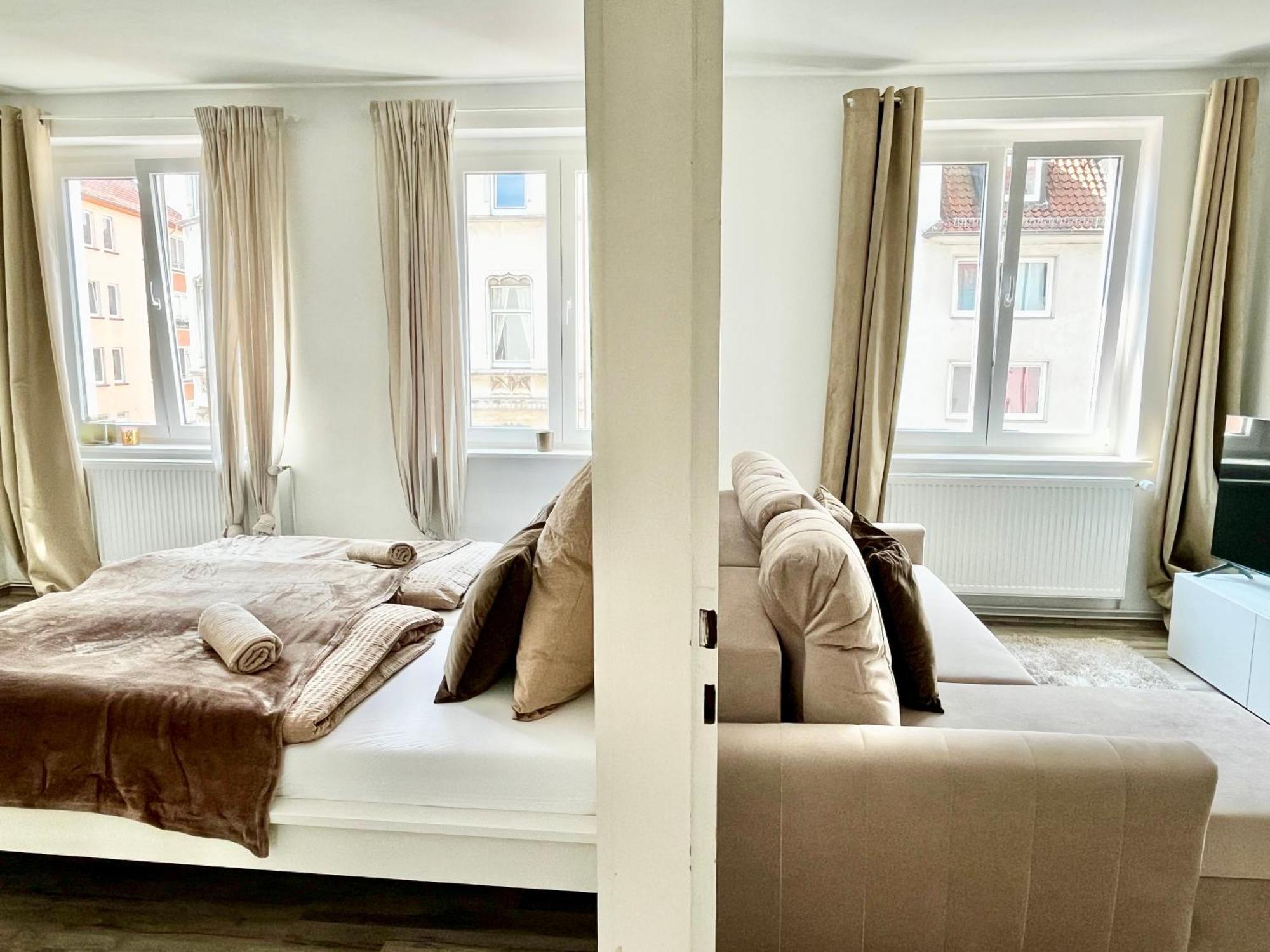 Design Apartment - Kingsize Bett - Kueche - Zentral Hannover Buitenkant foto